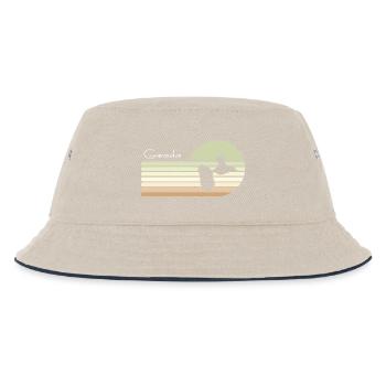 Beautiful gift idea map of guadeloupe 971 gwada - Kids’ Bucket Hat - ecru/navy - Front