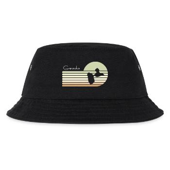 Schöne Geschenkidee Karte von guadeloupe 971 gwada - Kinder Bucket Hat - Schwarz - Vorne