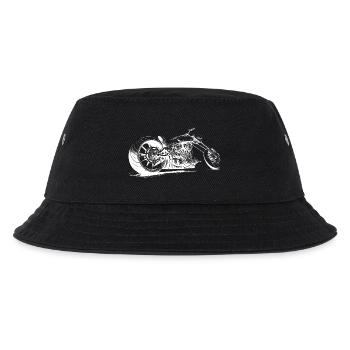 Chopper Motorrad Design Motorradclub Motorcycle - Kinder Bucket Hat - Schwarz - Vorne