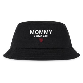Mommy I love you - Kinder Bucket Hat - Schwarz - Vorne