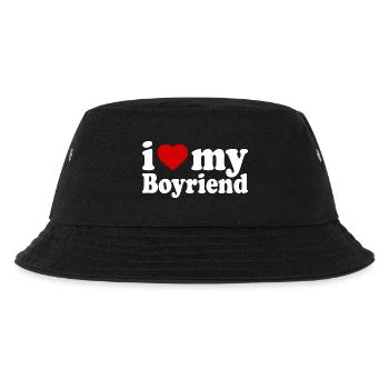 I love my boyfriend - Bob Enfant - noir - Devant