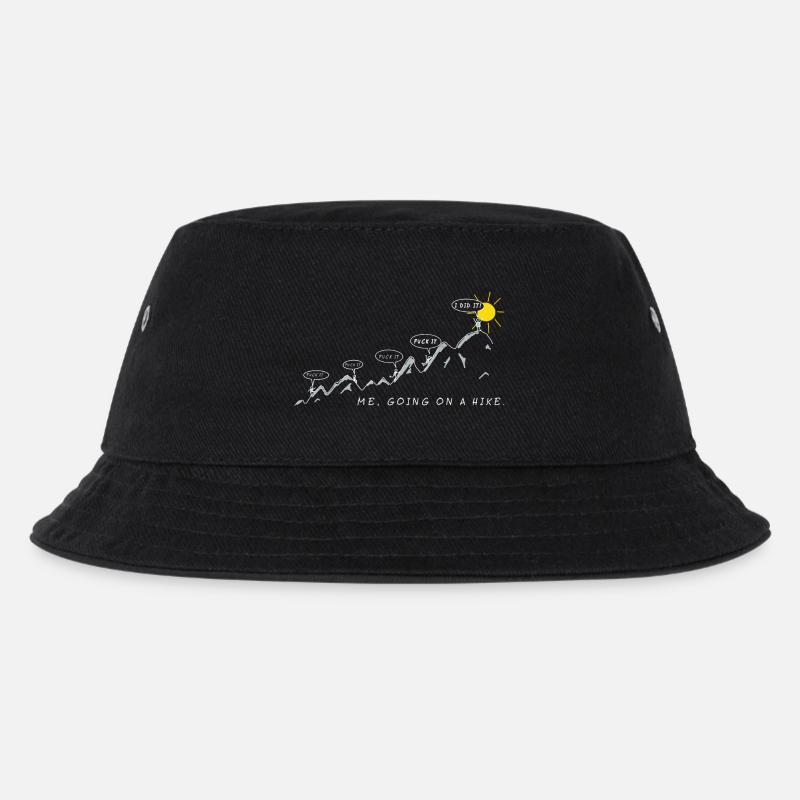 me going on a hike wandersprüche berg sport spruch - Kinder Bucket Hat - Schwarz