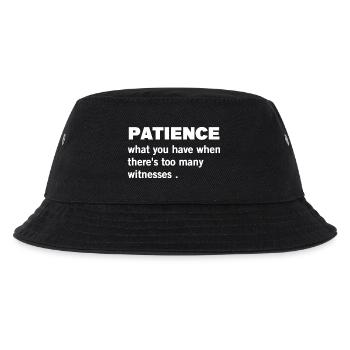 Patience funny quote - Kids’ Bucket Hat - black - Front