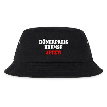 dönerpreisbremse jetzt - Kinder Bucket Hat - Schwarz - Vorne