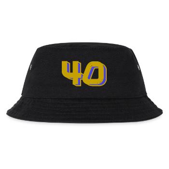 40. 40 YEARS. 40th ANNIVERSARY. 40 YEARS ANNIVERSARY. - Kids’ Bucket Hat - black - Front