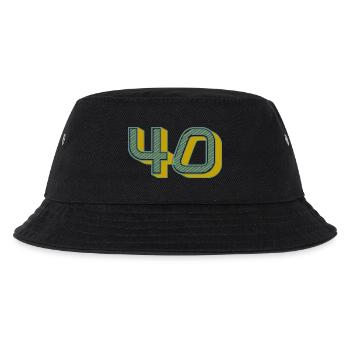 40. 40 YEARS. 40th ANNIVERSARY. 40 YEARS ANNIVERSARY. - Kids’ Bucket Hat - black - Front