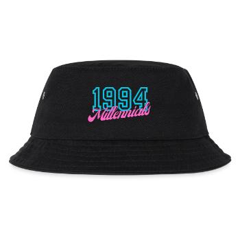 1994 Millennials Retro Datum Design - Kinder Bucket Hat - Schwarz - Vorne