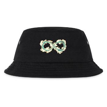 Unendliche Wellen - Kinder Bucket Hat - Schwarz - Vorne