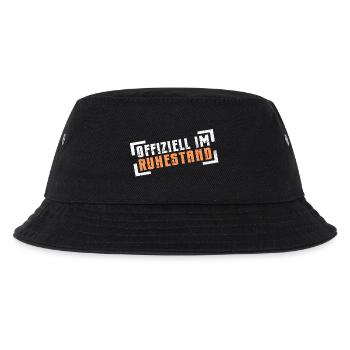 Ruhestand Rentner Rentnerin - Kinder Bucket Hat - Schwarz - Vorne