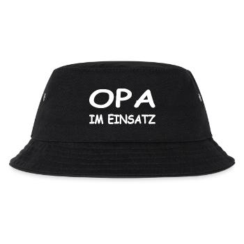 Opa - Kinder Bucket Hat - Schwarz - Vorne