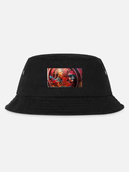 Graffiti World 5 - Kinder Bucket Hat - Schwarz