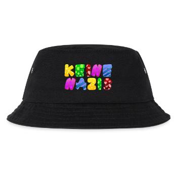 AfD stoppen gegen rechts Demokratie Vielfalt links - Kinder Bucket Hat - Schwarz - Vorne