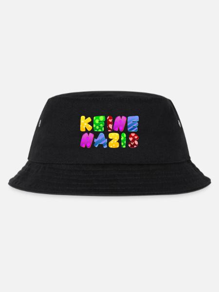 AfD stoppen gegen rechts Demokratie Vielfalt links - Kinder Bucket Hat - Schwarz