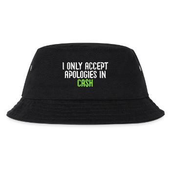 i only accept apologies in cash - Bob Enfant - noir - Devant