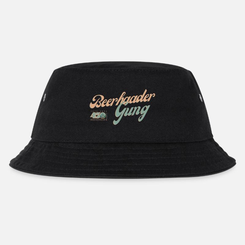 Beerhaader Gung - Kinder Bucket Hat - Schwarz