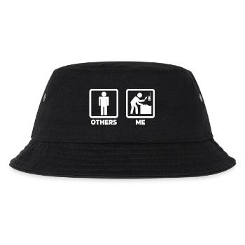 Ich als Metzger - Kinder Bucket Hat - Schwarz - Vorne