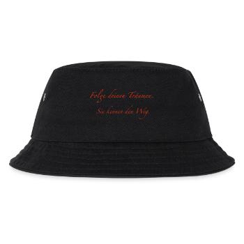 Folge deinen Träumen - Kinder Bucket Hat - Schwarz - Vorne
