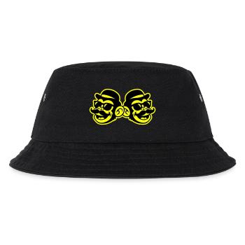 Monkey Gentleman Funny - Kids’ Bucket Hat - black - Front