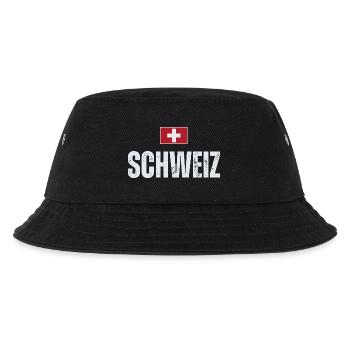 Swiss flag, Swiss patriot - Kids’ Bucket Hat - black - Front