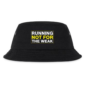 Running Not For The Weak Marathon Runner - Kids’ Bucket Hat - black - Front