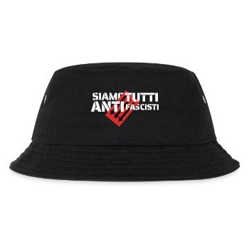 Siamo Tutti Antifascisti | Politisches Statement - Kinder Bucket Hat - Schwarz - Vorne