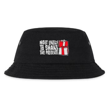Most Likely to Shake the Presents Weihnachten Spaß - Kinder Bucket Hat - Schwarz - Vorne