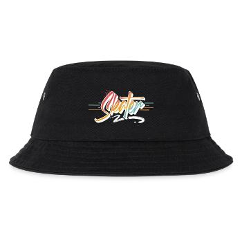 Skater - Kinder Bucket Hat - Schwarz - Vorne