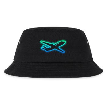 Flugzeug Flieger Kinder Herren Jungen Pilot - Kinder Bucket Hat - Schwarz - Vorne