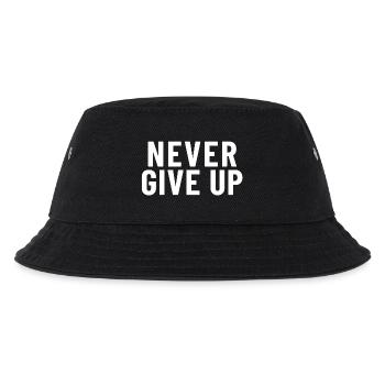 Never give up - Kids’ Bucket Hat - black - Front