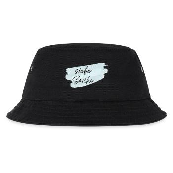 siebe Sache - Kinder Bucket Hat - Schwarz - Vorne