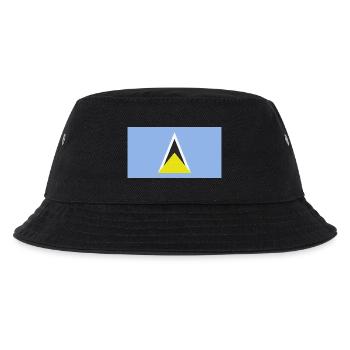 Saint Lucia Caribbean flag - Kids’ Bucket Hat - black - Front