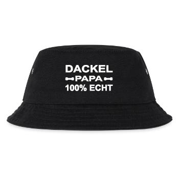 Dackel - Kinder Bucket Hat - Schwarz - Vorne