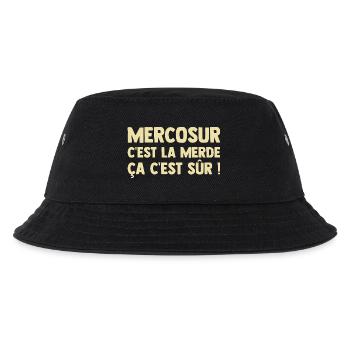 Mercosur Farmer Züchter Landwirtschaft - Kinder Bucket Hat - Schwarz - Vorne