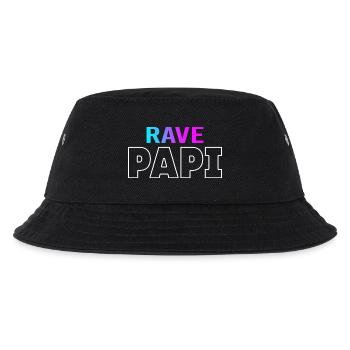 Rave Dad Techno House Electro Festival Hardstyle - Kids’ Bucket Hat - black - Front