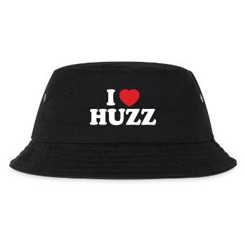 I Love le logo HUZZ I Heart Huzz Argot tendance - Bob Enfant - noir - Devant