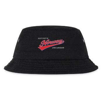 Ich habe mich in Norwegen verlaufen und es geliebt – nordisches Reisen - Kinder Bucket Hat - Schwarz - Vorne