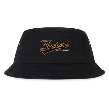 Ich habe mich in Hamburg verlaufen und es geliebt - Kinder Bucket Hat - Schwarz - Vorne