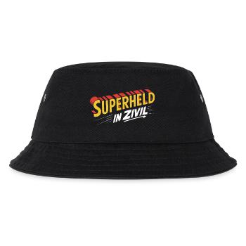 Superheld In Zivil Superhero Superhelden Kostüm - Kinder Bucket Hat - Schwarz - Vorne