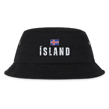 Icelandic flag, Icelandic patriot - Kids’ Bucket Hat - black - Front