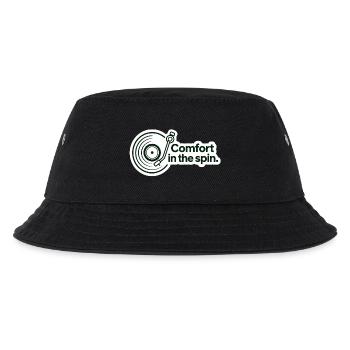 Comfort in the spin Retro Vinyl - Kids’ Bucket Hat - black - Front