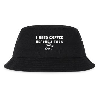 J’ai besoin d’un café avant de parler drôle de gif d’amoureuse du café - Bob Enfant - noir - Devant