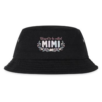 Mimi Granny Flowers Gift Cute Grandma - Kids’ Bucket Hat - black - Front