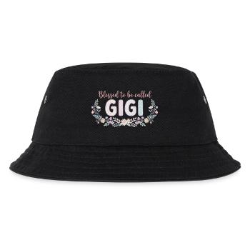 Gigi Granny Flowers Gift Cute Grandma - Kids’ Bucket Hat - black - Front