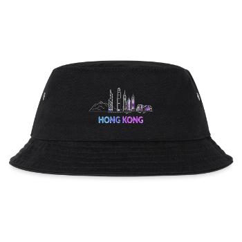 City Hong Kong Skyline - Kids’ Bucket Hat - black - Front