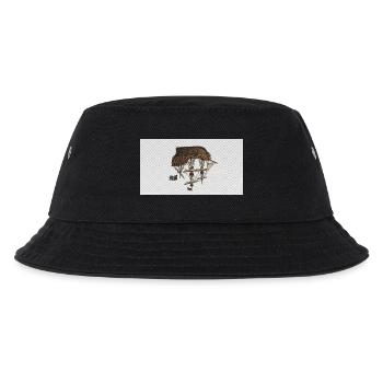 Steampunk Airship Fantasy - Kids’ Bucket Hat - black - Front