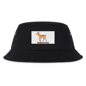 Migration deer illustration - Kids’ Bucket Hat - black - Front