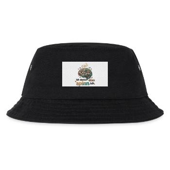 Ich denke also spinn ich Gehirnwerk - Kinder Bucket Hat - Schwarz - Vorne