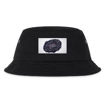 Mondphasen-Sternbild Mosaik - Kinder Bucket Hat - Schwarz - Vorne