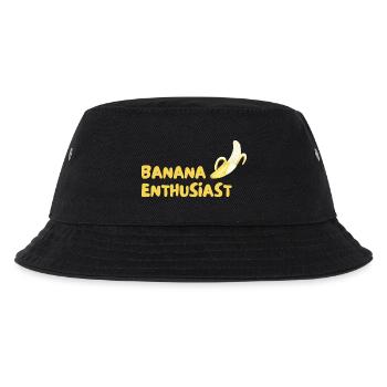 Banana Enthusiast Logo - Kinder Bucket Hat - Schwarz - Vorne