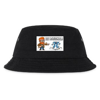 Be Rational Math Cartoon - Kinder Bucket Hat - Schwarz - Vorne